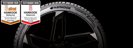 Hankook Ventus evo — №1 в тесте летних шин Auto Bild Allrad 2026